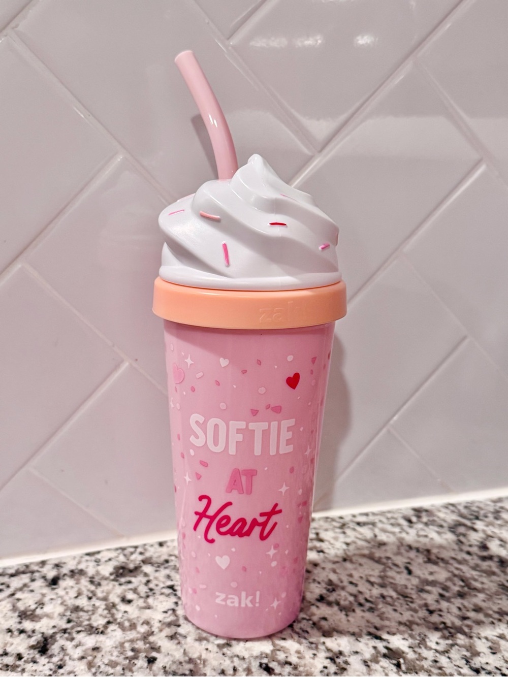 Softie at Heart Plastic Soft Serve Cone Ice Cream Tumbler